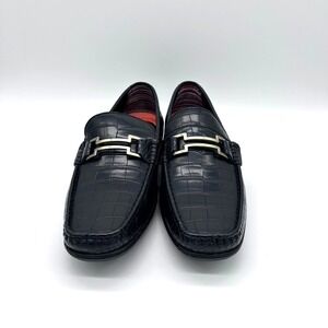 Stacy Adams Embrey Moc Toe Bit Slip-On Dress Men's Shoes Black US 9M‎